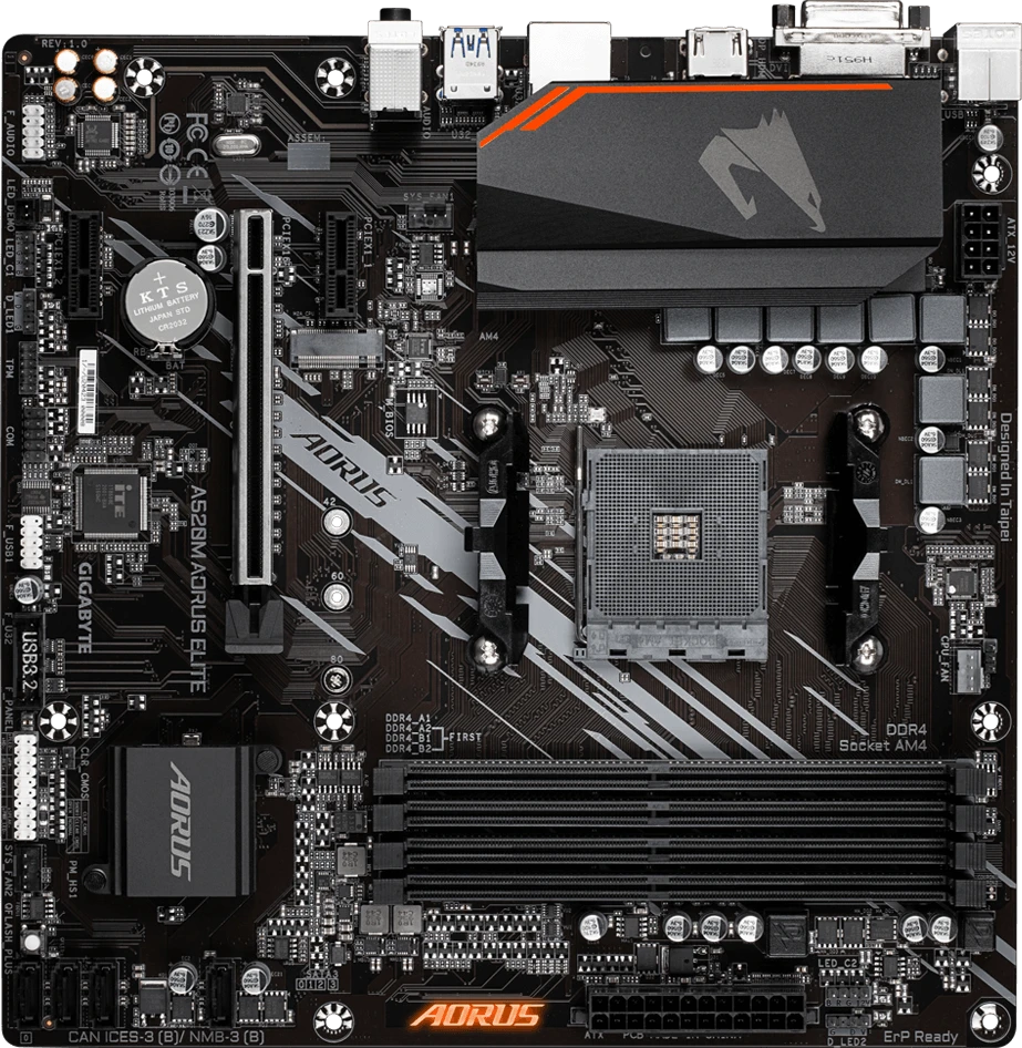 Gigabyte A520M AORUS ELITE (Rev. 1.x)